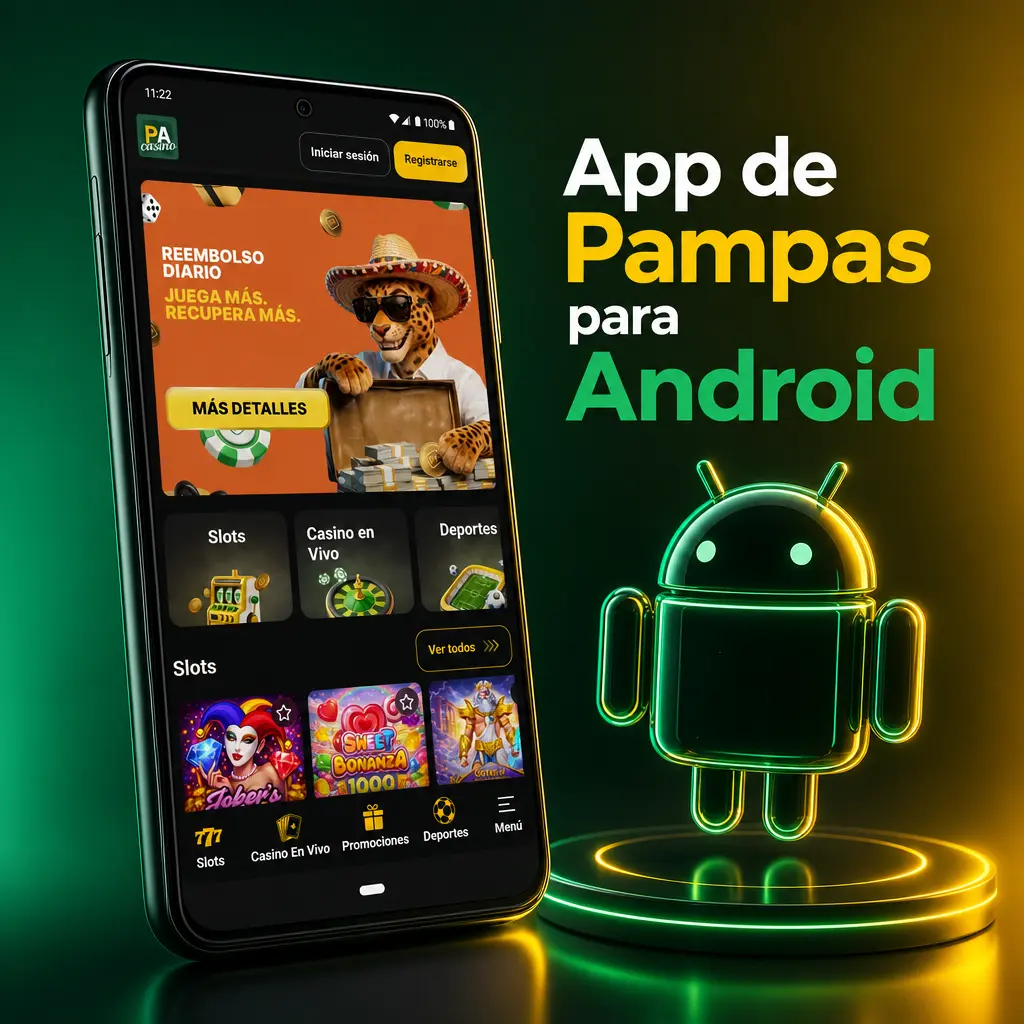 Descarga gratis el APK de Pampas para Android y disfrutá de apuestas en tu celular en Argentina.