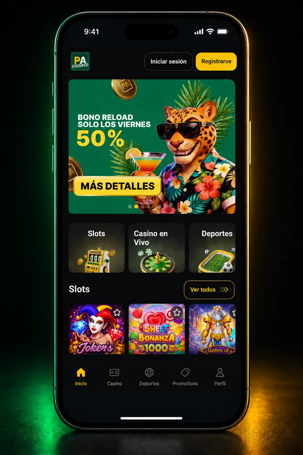 Pasos para descargar e instalar la app de Pampas en iOS desde Safari y agregarla a la pantalla de inicio.