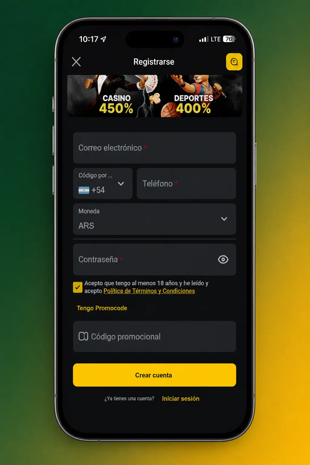 Pasos para registrarte en Pampas y activar tu bono de bienvenida en pocos minutos.