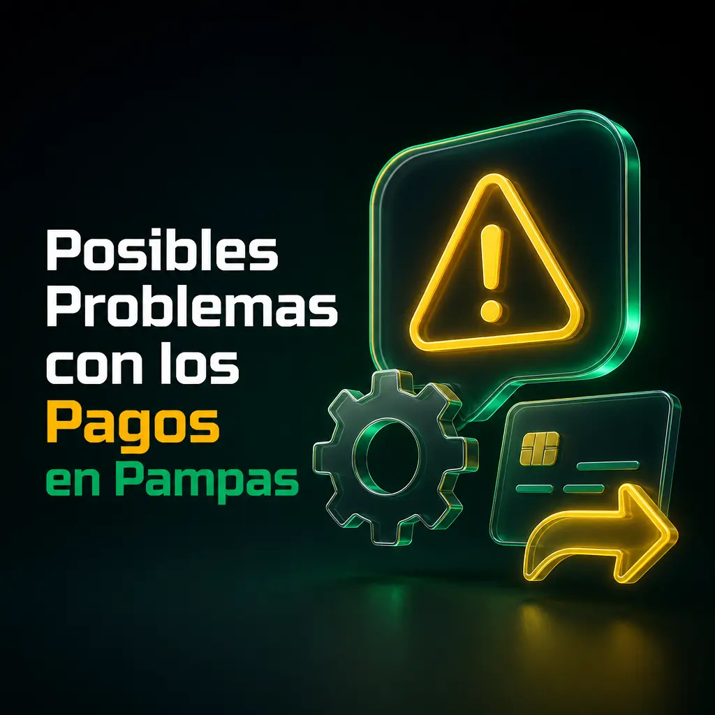 Problemas comunes con pagos en Pampas: datos incompletos, rollover pendiente o método no coincidente que retrasan retiros y depósitos.